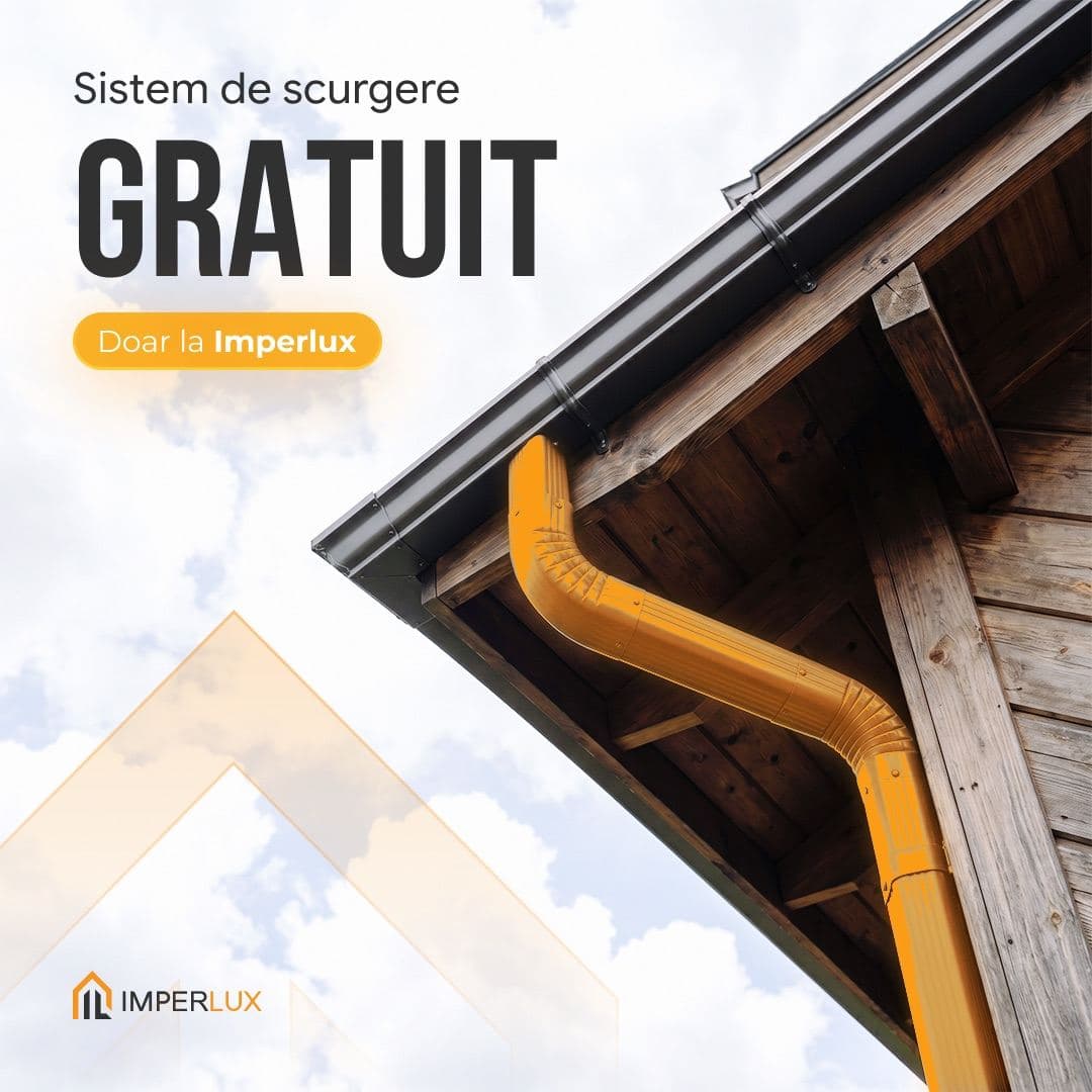 Sistem de scurgere gratuit la comanda de țiglă metalică — până pe 31 iulie