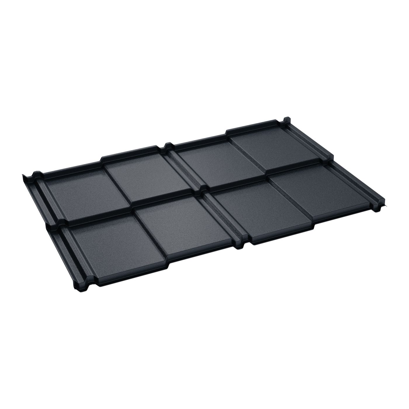 Țiglă metalică Britanic, modul dublu, gri antracit RAL 7016