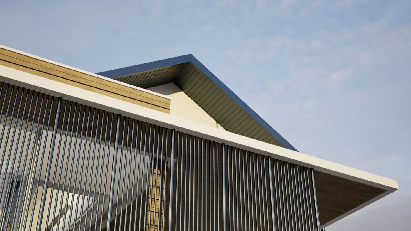 Soffit metalic Imperlux, detaliu antracit